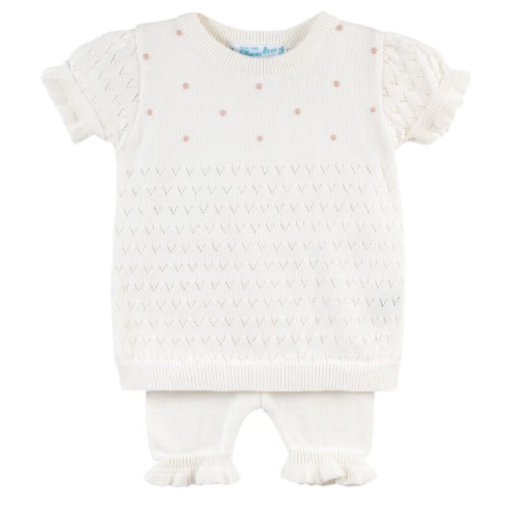 Feltman Brothers Girls Pointelle Knit Set 12 months